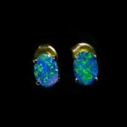 Opal Earrings Doublet