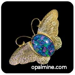 Broche opale 6728