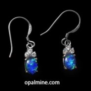 Opal earrings 6051a