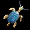 Opal Turtle Brooch-pendant