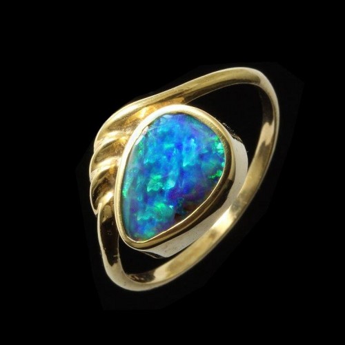 OPAL RING- boulder opal