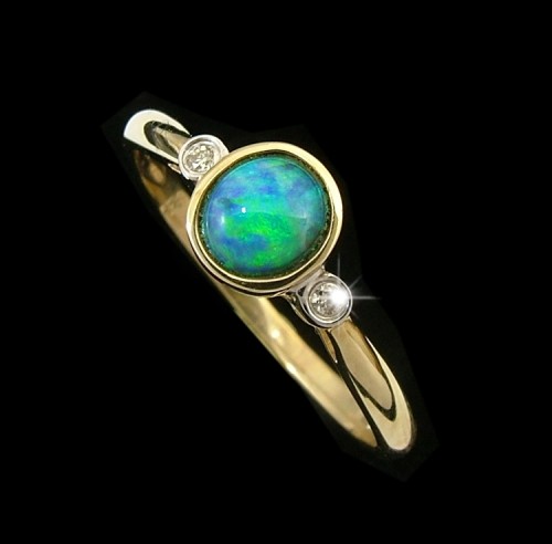 OPAL RING-black opal