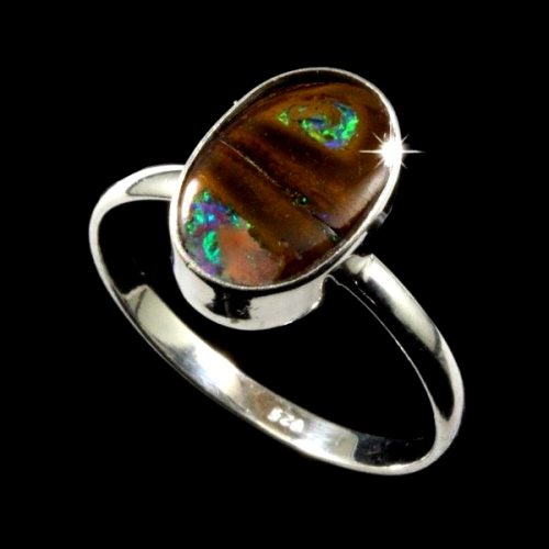Opal Rings Boulder Archives - Australian Opal Jewelry - Opal Pendants ...
