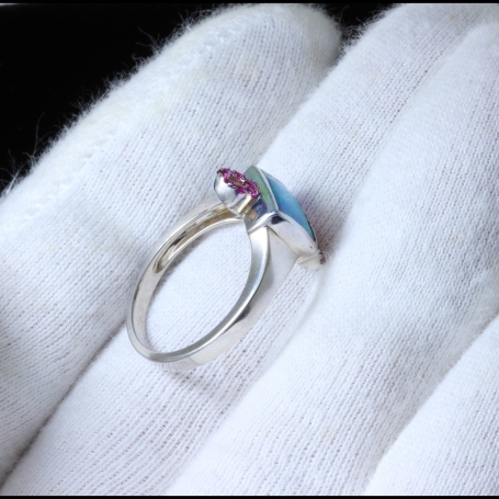 Opal Ring 5460 - Australian Opal Jewelry - Opal Pendants, Opal Rings ...