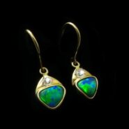 Opal Earrings Black